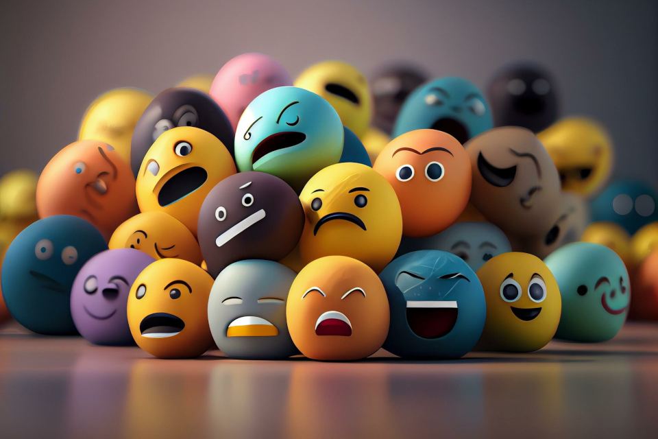 Ilustración de caras con distintas emociones, imagen del programa RULER