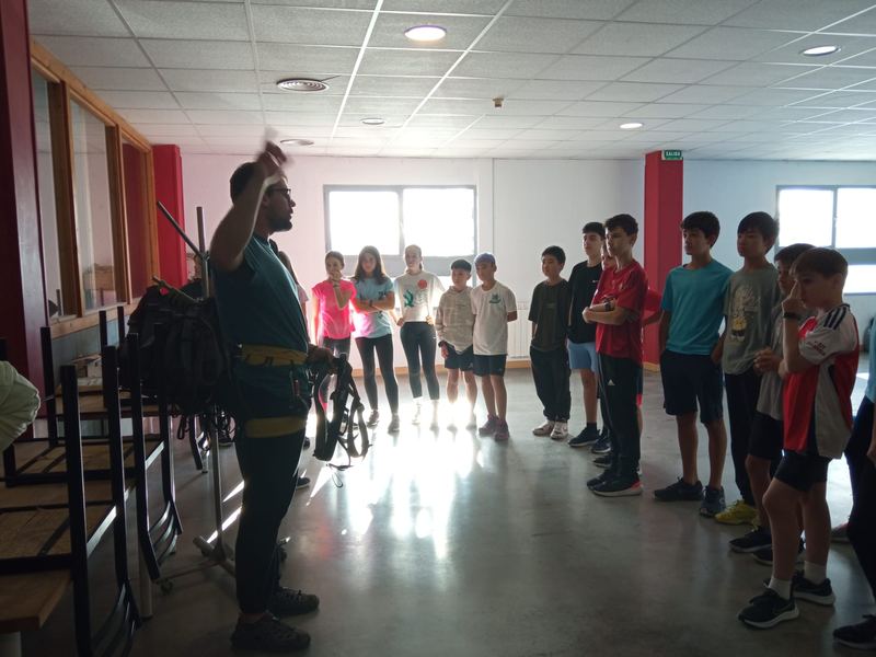 Actividad de escalada del IES Benjamín de Tudela